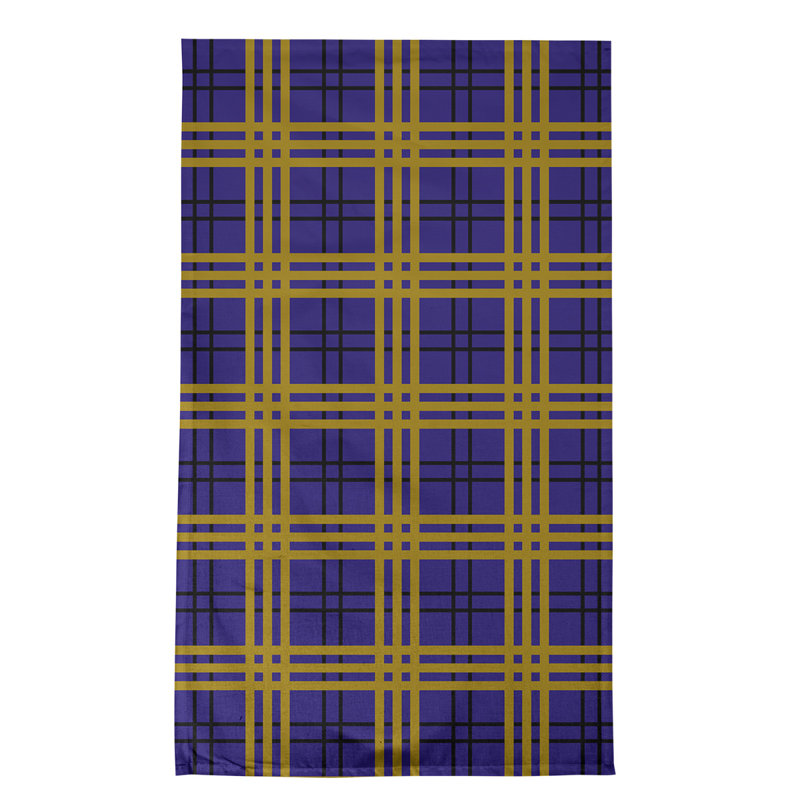 Torchon de luxe Baltimore football, polyester, Mauve / Jaune / Noir