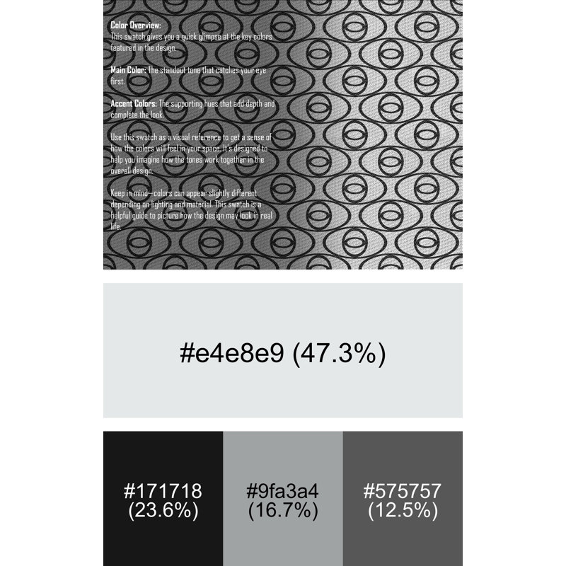 Tapis noir/blanc à motifs, Rectangle 2 pi x 3 pi