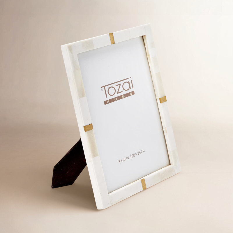 Bone And Brass Photo Frame