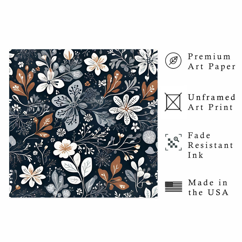 «Botanical Plants I», reproduction d'art scandinave sans cadre, H 14 po x l 14 po