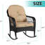 Chaise berçante avec coussins Mcreynolds