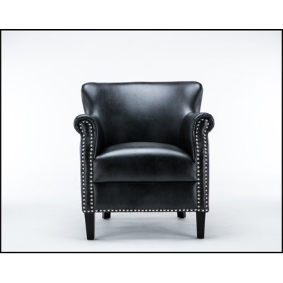 Fauteuil club gris anthracite