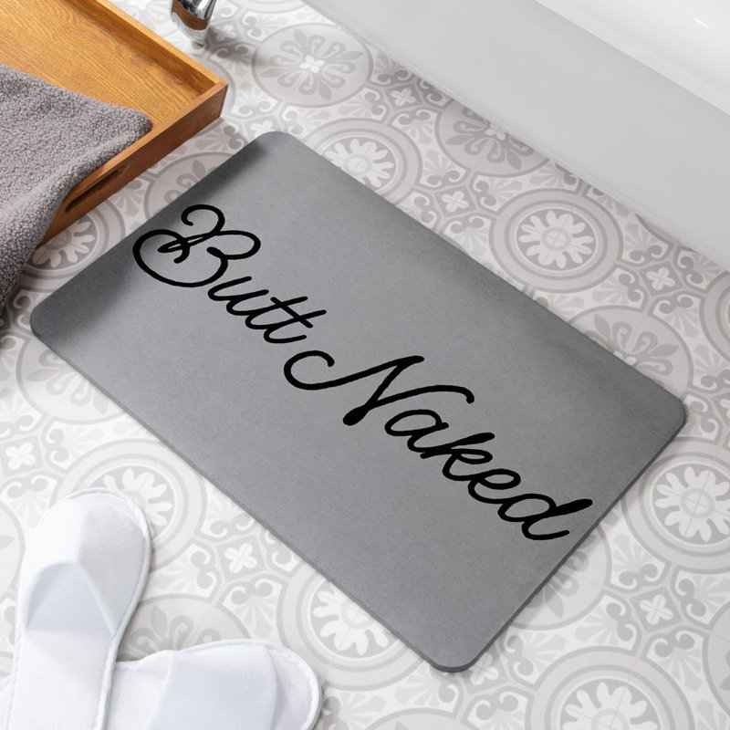 Non-Slip Shower Mat, Grey