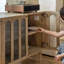 Buffet voûté avec tablettes réglables-104765983