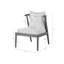 KOPENHAGEN 44cm H Polyester Blend Upholstered Parsons Chair in Ecru