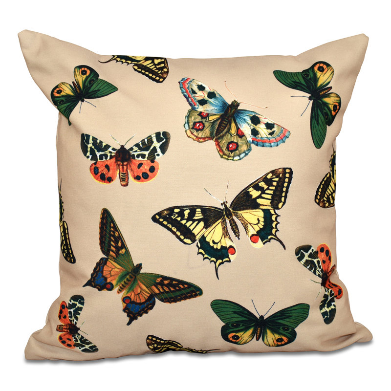 Housse et insert de coussin d'extérieur carré Botanical Blooms, Pes, 20 po x 20 po
