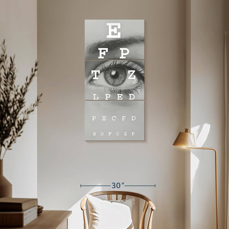 Eye Test Chart, 62" H x 30" W