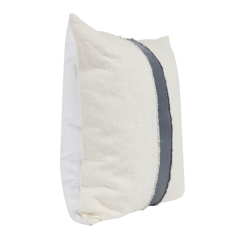 Bethany Abstract Throw Pillow Cover & Insert, Ivory/Blue
