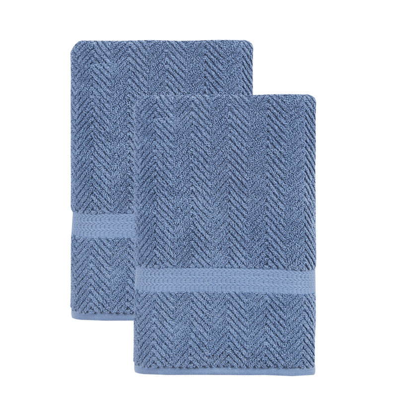 Vandewa Luxury Turkish Cotton Bath Sheet Set, Midnight Blue, Bath Towel - 2 Pack