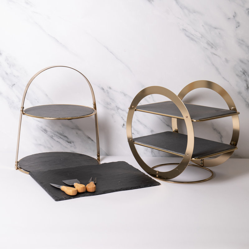 Stoneware Tiered Stand