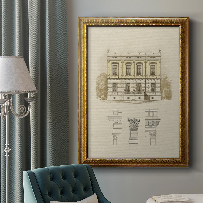 Toile encadrée de qualité supérieure Estate & Plan IV - prête à être accrochée, H 20 po x l 16 po x P 2,5 po