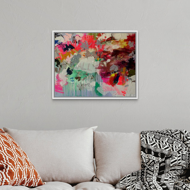 « Really II » par Kent Youngstrom, reproduction d’art, Cadre blanc, H 26 po x l 32 po x P 1,75 po