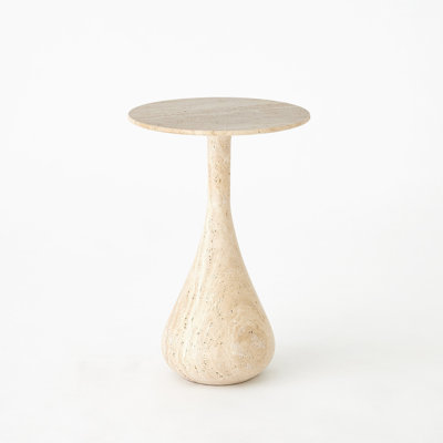 Stone Top End Table