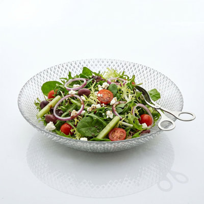 Zenaide Gilded Glass Soup Plate Silver