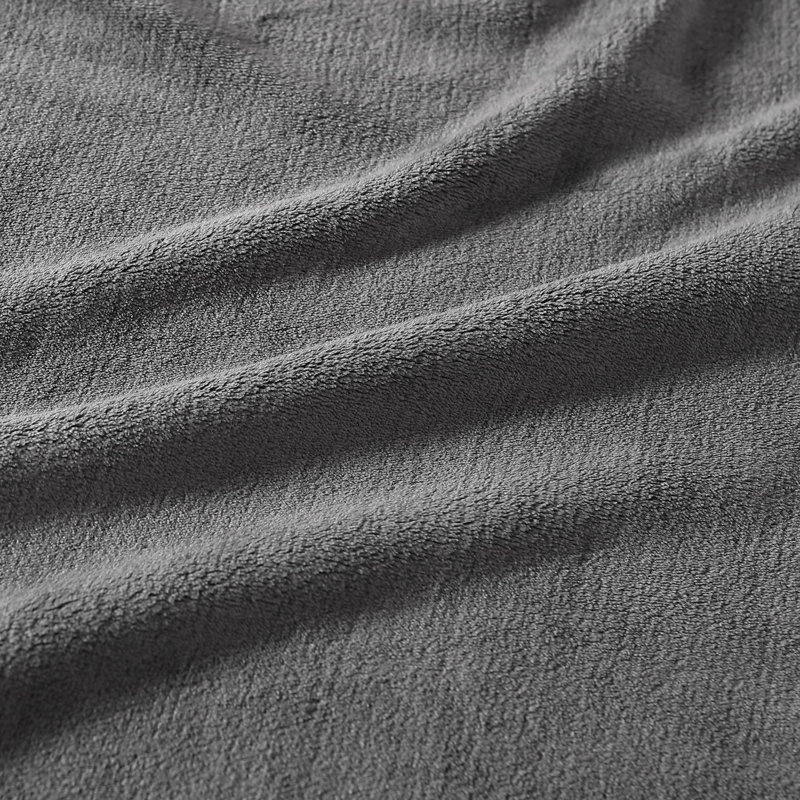 Ultra Soft Black Twin Fleece Reversible Blanket