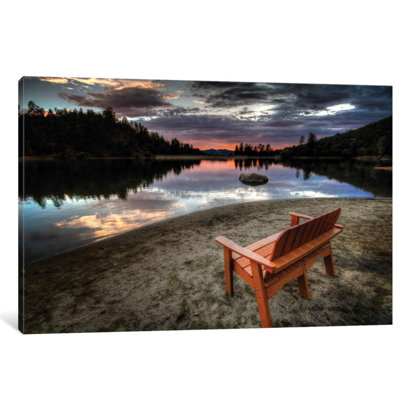 A Bench With A View by Bob Larson - Print on Canvas, 66.04 cm H x 45.72 cm W x 1.91 cm D, Wrapped Canvas