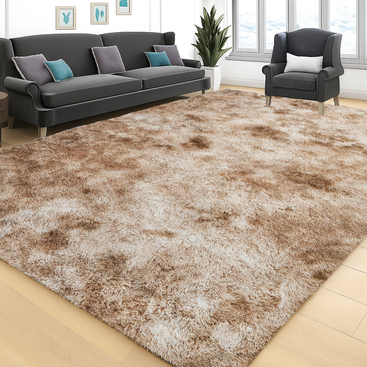 Super Soft Shaggy Beige Rug