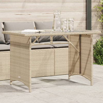 Rectangular Outdoor Dining Table , 110cm W 68cm D