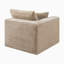 Chaises d'appoint portatives, canapé de plancher moderne en velours côtelé 37,5 pouces Camel
