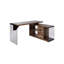 Bureau de direction en L avec panneau de verre et armoire de rangement 55,83 "Beacon-1300071286