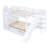 Style Bunk Bed - White, 2 Drawers, 3 Shelves And Slide, Natural Wood Texture In Comfortable-556492359