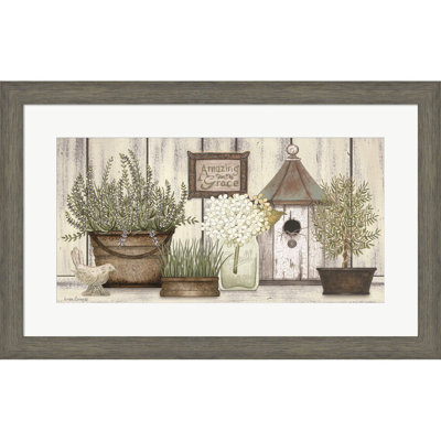 Collection of Herbs par Linda Spivey, art mural encadré