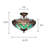Zareh Glass Semi Flush Mount