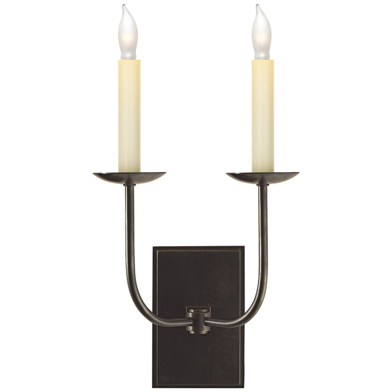 Chapman & Myers TT Double Sconce, Bronze