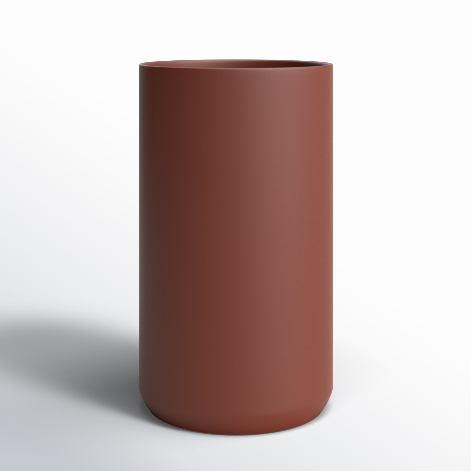 Parsons 8'' Handmade Ceramic Table Vase, Brown