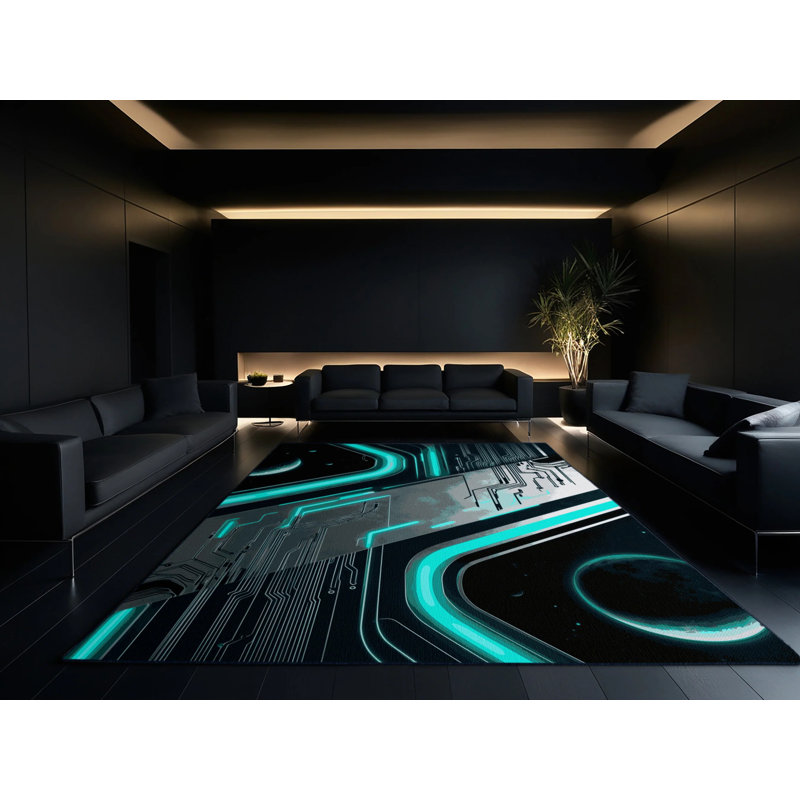 Orbit Glow Rug, Round 6'