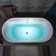 72" x 35-3/8" Whirlpool and Air Bath Heated Soaking Combination Tub with Wide Rim, LED Control Panel