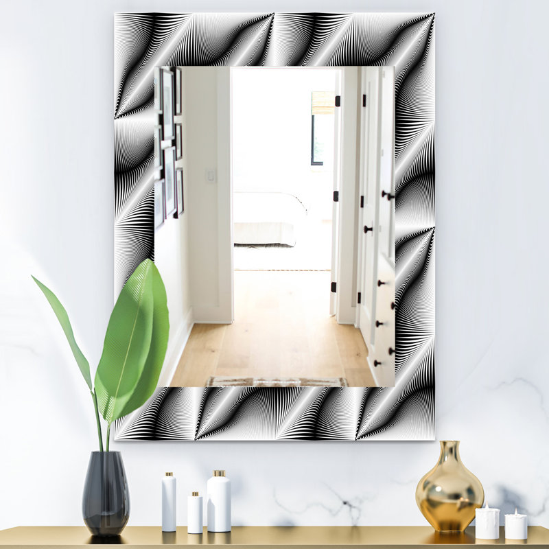Miroir mural 28" scandinave, H 39,4 po x l 29,5 po