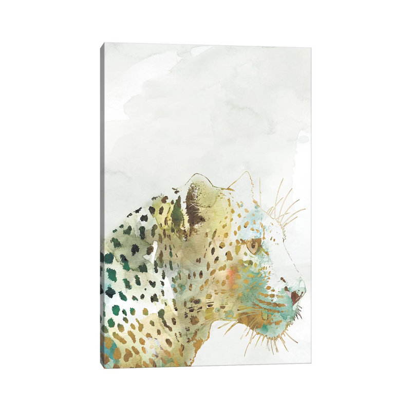 African Colours Leopard by Carol Robinson - Print on Canvas, Wrapped Canvas, 66.04 cm H x 45.72 cm W x 3.175 cm D