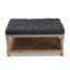 Cocktail carré capitonné 37,8 po avec repose-pieds Adgerge Adger-928269267