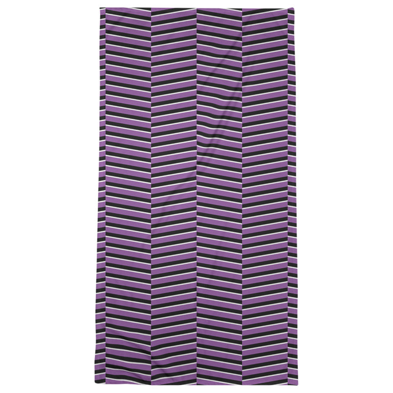Jaya Bath Towel, Violet/Black