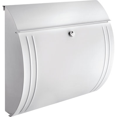 Milano Wall Mounted Galvanised Steel Lockable Weatherproof Post Box