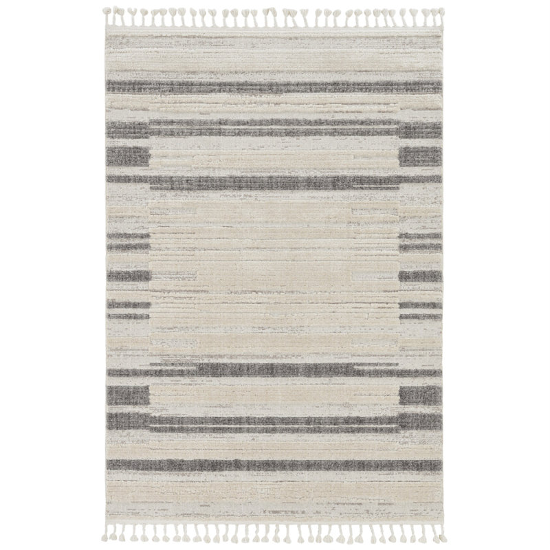Lexington Ivory Abstract Area Rug, Rectangle 12' x 15'