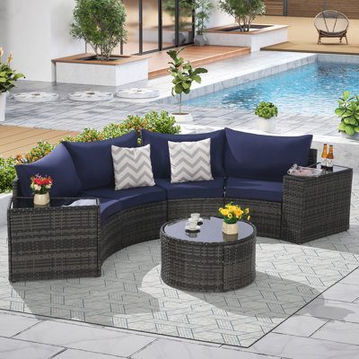Ensemble de 7 pièces de mobilier de patio 7 pièces