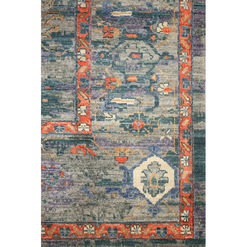 New Turkmen Afghan One-of-a-Kind Rectangle 8'11" X 11'9" Area Rug