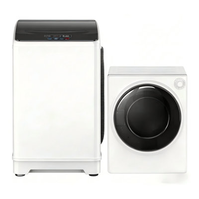 Compact Washer Dryer Combo Set 3.0 Cu ft Full Auto Washer & 2.6 Cu ft High Efficiency Electric Dryer with Knob Control, Space Saving Laundry Pair For Apartment Dorm Small Household