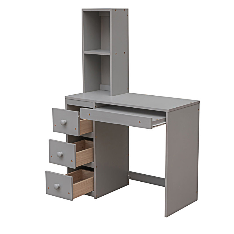 Loft Bed With A Stand-Alone Bed, Gray
