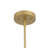 Vittori 5 - Light Gold Steel & Glass Dimmable Classic / Traditional Chandelier