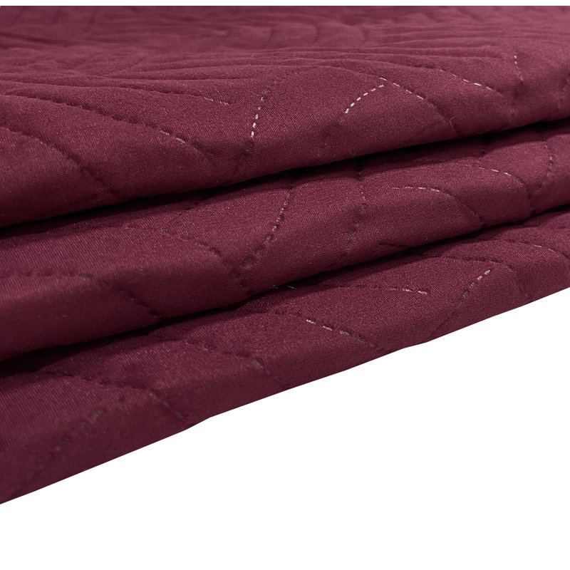 Ermine quilted bedspread, Bordeaux, 140 x 210 cm Bedspread