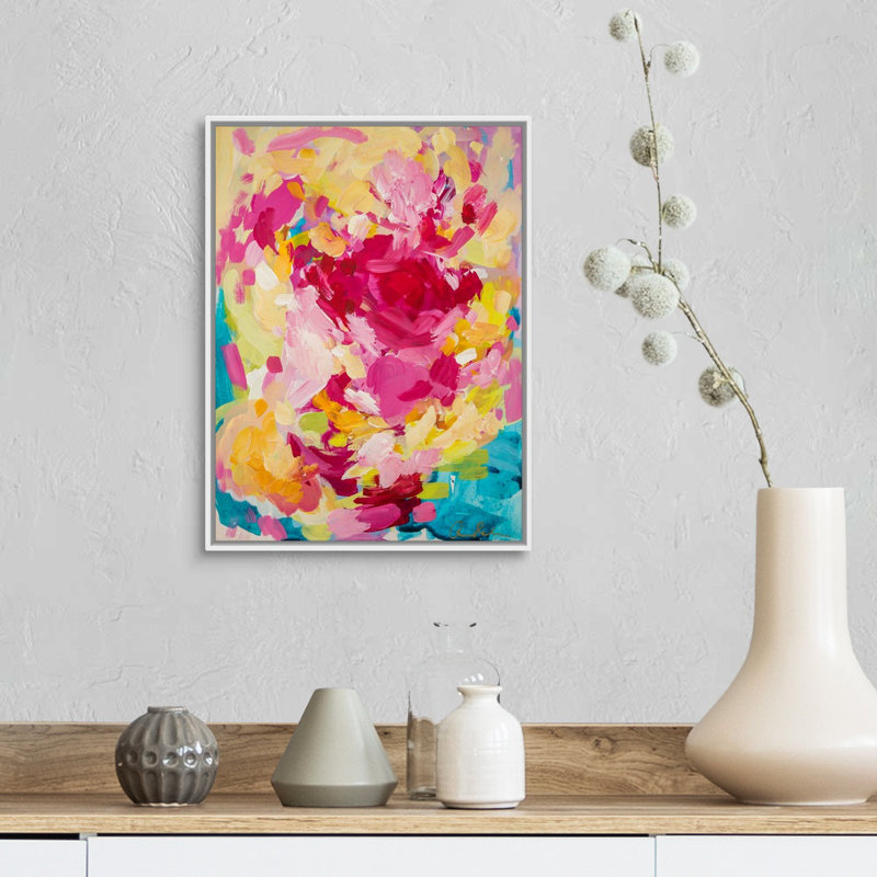 Reproduction d’art sur toile imparfaitement parfaite par Amira Rahim, Toile blanche encadrée, H 18 po x l 14 po x P 1,75 po