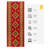 Custom Size Anti-Bacterial Non-Slip Southwestern Red Rovel Design Low Pile Hallway Runner Rugs-693739011