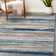 Abstract Blue/Beige/Gray Area Rug