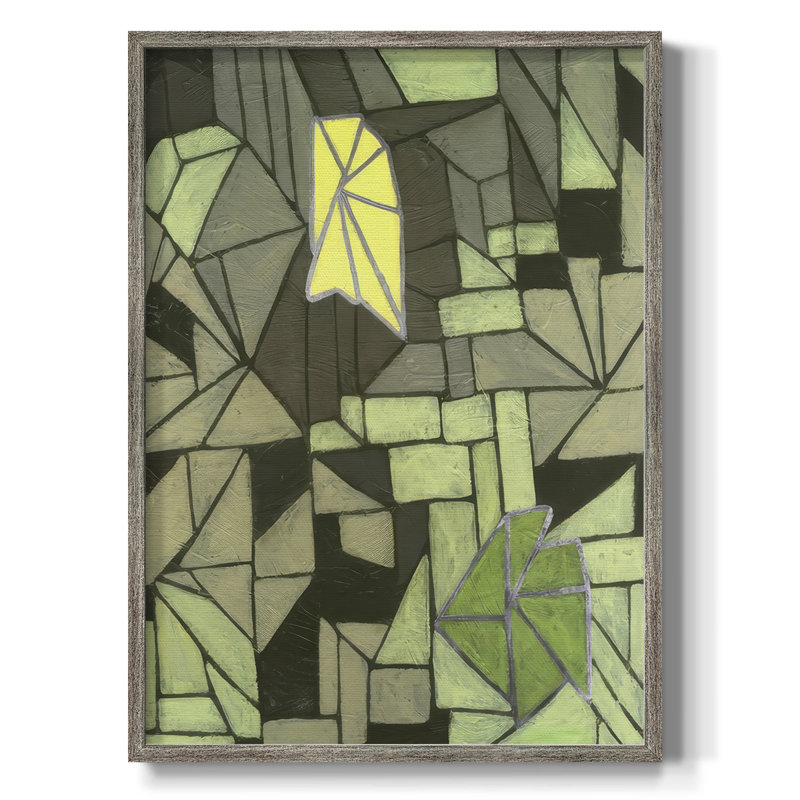 Cubic Prism II, reproduction encadrée - bois massif, H 15 po x l 12 po