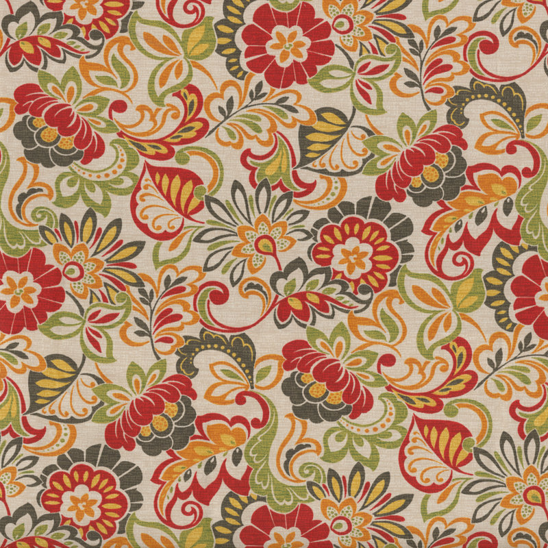Coussin de siège intérieur / extérieur Machado, L 48 po, Orange
