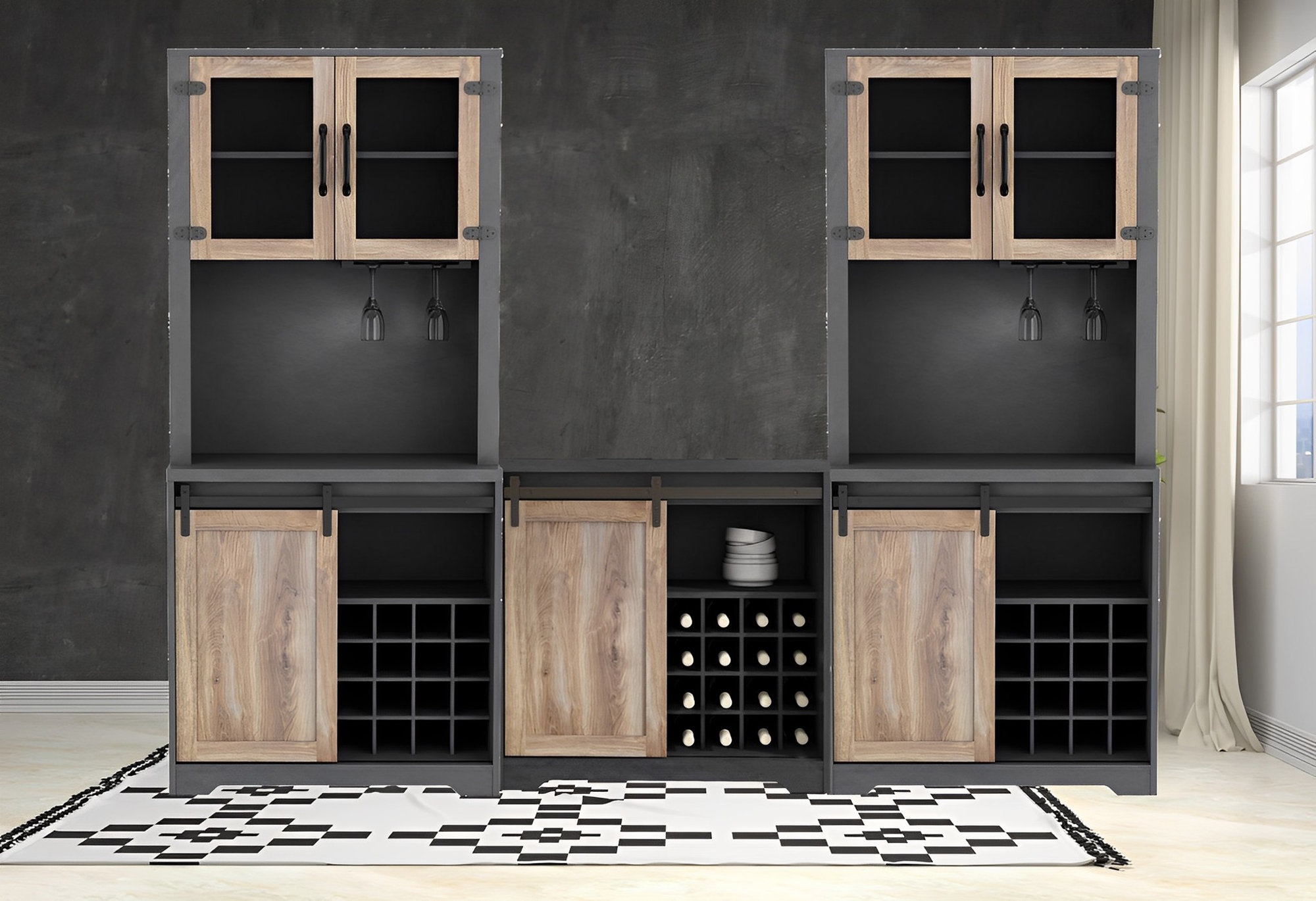 Gracie Oaks Tarryl Farmhouse Bar & Reviews Wayfair