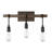 Eleesia 3-Light Dimmable Bronze/Brown Vanity Light